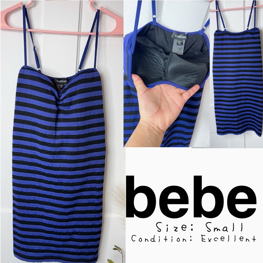 🔺SALE🔺BEBE Striped mini dress for women | Spring dress | excellent condition